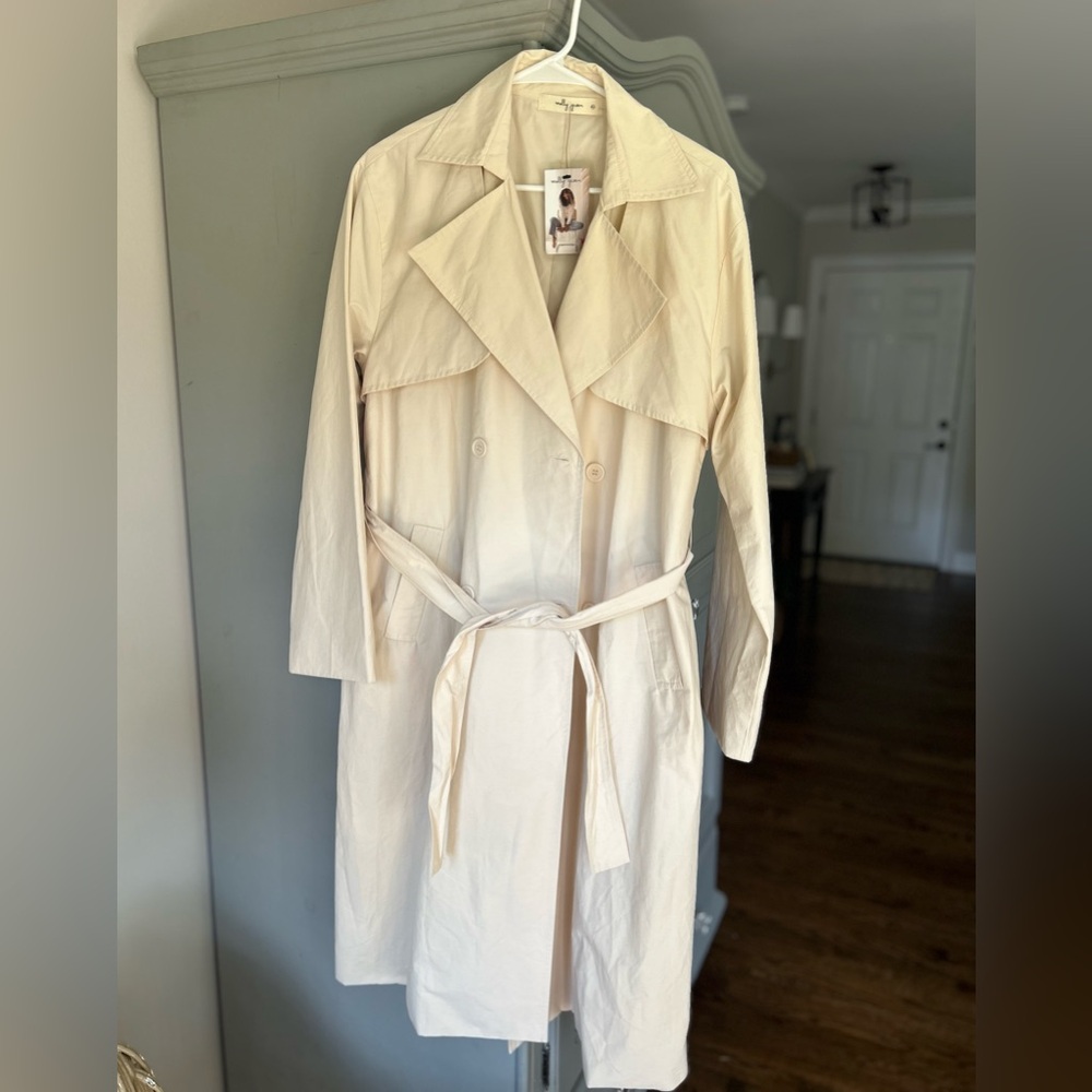 Molly Green cream trench coat M/L